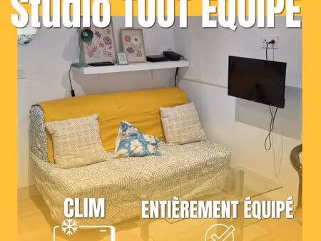 studio coin nuit/ clim/ équipé