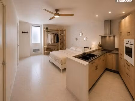 à louer – t1 meublé rénové – 28 m² – pamiers centre