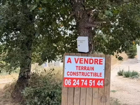 terrain constructible a vendre