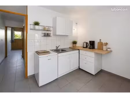appartement 3 pièces 36 m² en duplex avec terrasse sur jardin, cave, parking en option