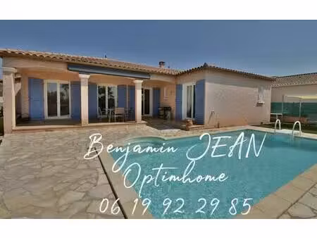 en exclusivité – maison f4 de plain-pied avec piscine à sérignan