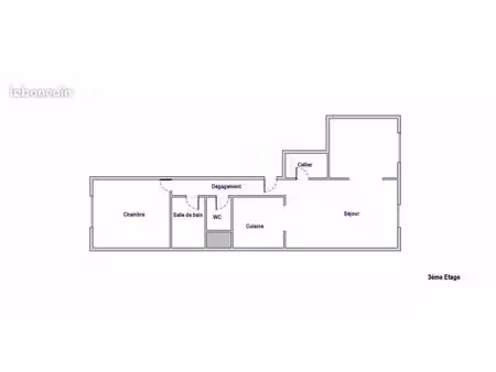 loue appartement non meublé 52m2