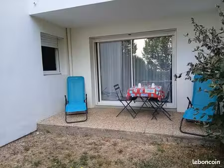 agréable t2 terrasse et espace vert privatif