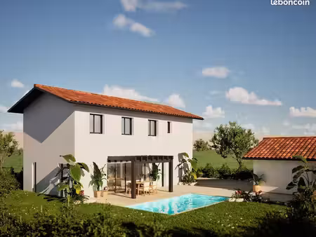 projet de construction d'une maison 113.15 m² avec terrain à biarritz (64)