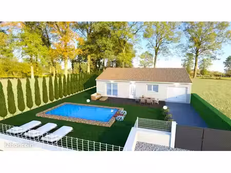 projet de construction d'une maison 90 m² avec terrain à vacqueyras (84)