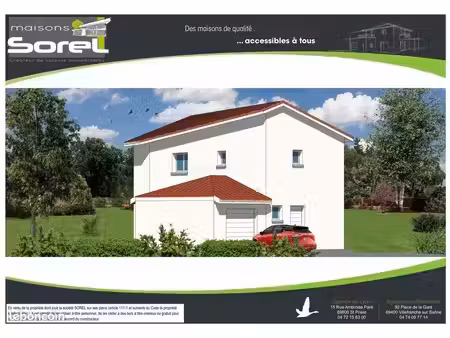maison 107.4 m² avec terrain à reyrieux (01)