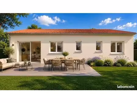 maison neuve de plain-pied 3 chambres sur un terrain de 1 000 m² – la jonchère-saint-mauri