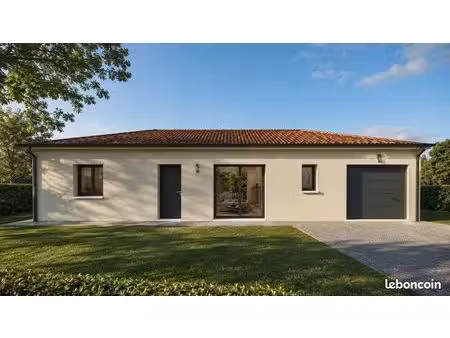 maison de plain-pied de 3 chambres de 90.50 m² avec terrain à panazol (87)