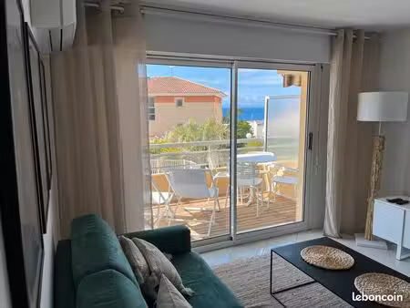 appartement moderne meublé - vue mer et accès plage à 100 mètres