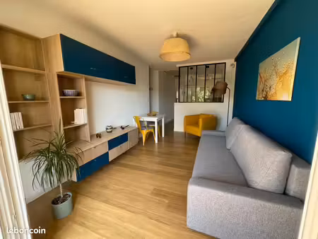 t2 location meublé à l'année, rénové et climatisé - plage à pied