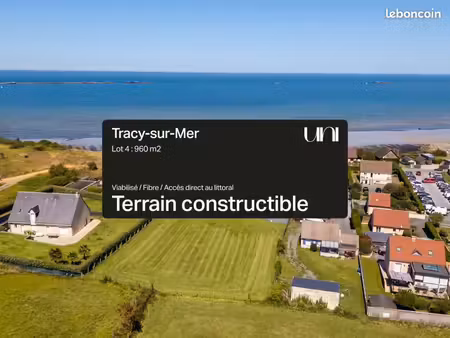 terrain 960 m² tracy sur mer