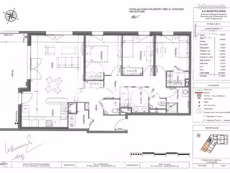 appartement 4 pièces 97 m²