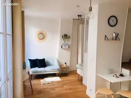 studio meublé 25 m² , batignolles