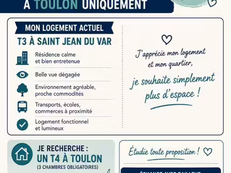 échange toulon habitat méditerranée