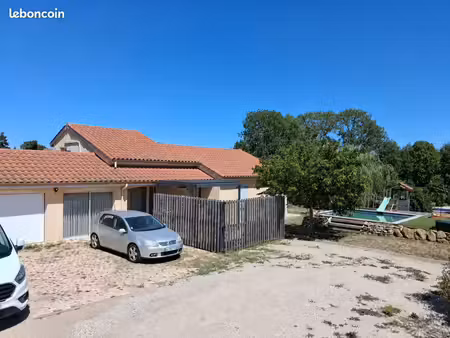 maison 100m2 avec piscine et terrain 1100m2