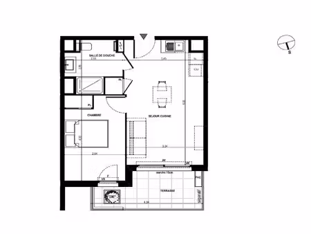 vente appartement 2 pièces 38 m² antibes (06600)