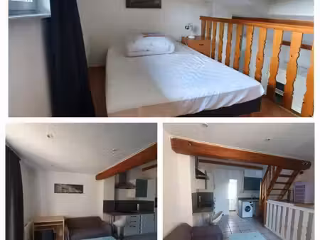 studio lumineux avec terrasse et mezzanine