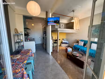 studio meublé 32 m² avec balcon - nice centre - bail étudiant