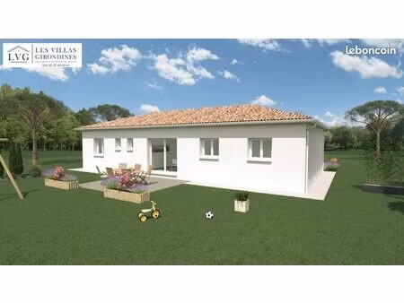 projet de construction d'une maison 81,55 m² avec terrain à cavignac (33)