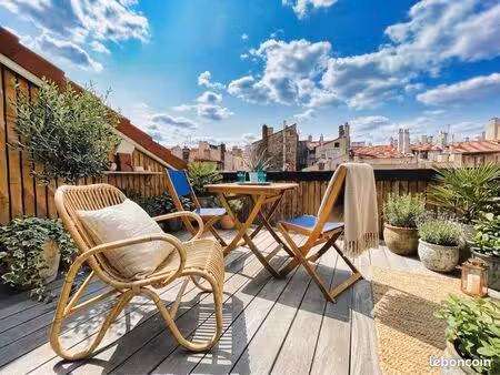 magnifique appartement de 117m2 avec terrasse tropézienne