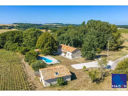 entre villeneuve-sur-lot et agen, propriété en pierre avec gîte, piscine et pigeonnier dan