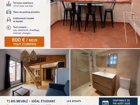 appartement t1 bis pour étudiant