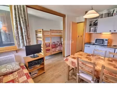 studio cabine idéalement situé au coeur de la plagne montalber