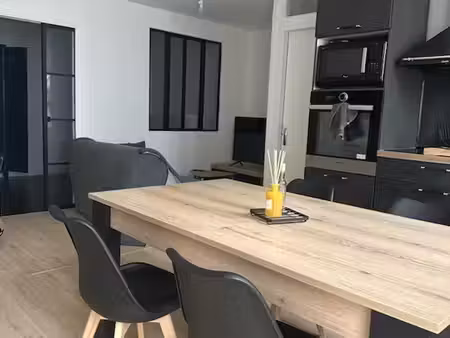 appartement f2 de 34 m² plein pieds rdc – terrasse couverte d’une véranda de 13 m²- cuisin