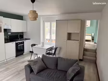 t2 meublé avec jardin refait à neuf lorient centre quartier gare