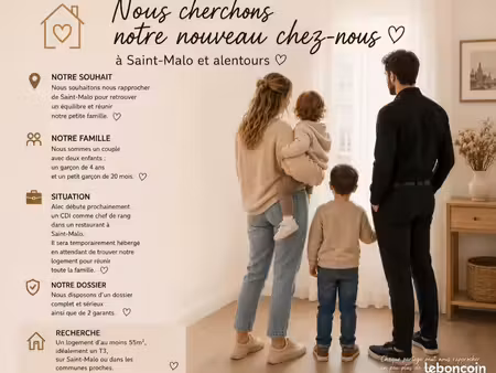 recherche t3/t4 st malo et alentours