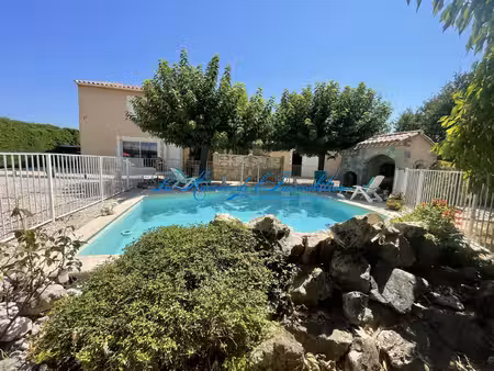 saint christol les ales, en fond d'impasse, charmante villa de tpe f66 de 148 m2 hab avec.