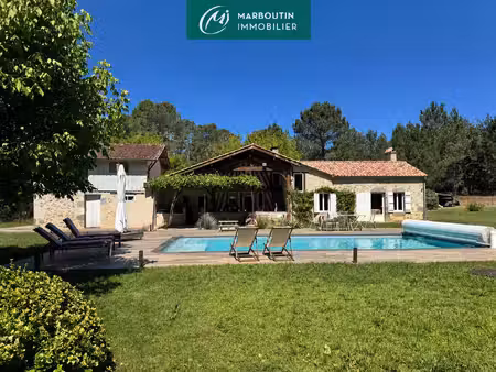 maison landaise avec piscine