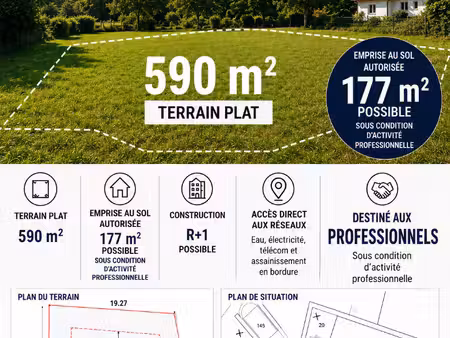 terrain 0 pièces 590 m² à vendre / acheter angresse 40150 ? | era immobilier
