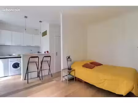 studio meublé - 22m2 - montparnasse - paris 14ème