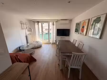 t3 meublé avec 2 balcons + cave
