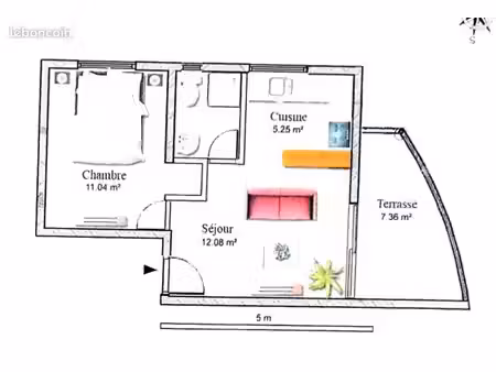 appartement 31 m² le lamentin