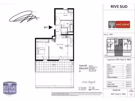 appartement à louer 3 pièces 59.53 m² - port-de-bouc (13) - 826€