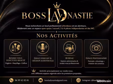 recherche local professionnel – bordeaux & alentours – propriétaire direct