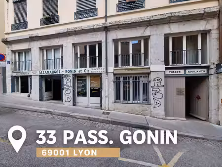 local 105m2 impasse gonin 69001 lyon