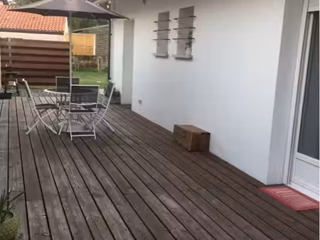 maison meublée 38 m² – terrasse 40 m² – clim – parking – mimizan