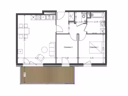 location appartement 3 pièces 62m² strasbourg 67200