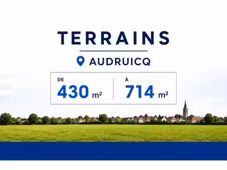 en vente terrain non constructible 430 m² – 73 000 € |audruicq