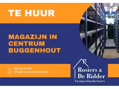 magazijnruimtes te huur in het centrum van buggenhout