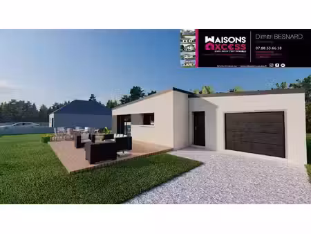 terrain avec maison neuve à vendre