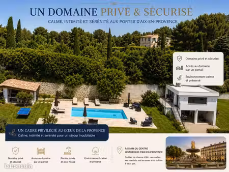 aix-en-provence — villa avec vue panoramique, 7 chambres et piscine — location à l’année