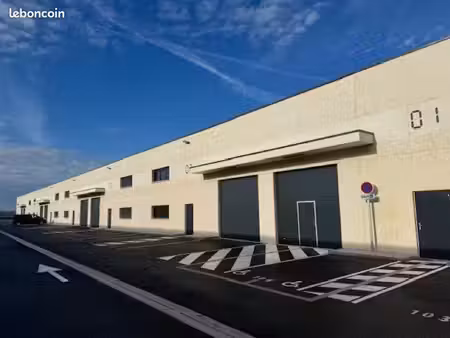 local professionnel 225 m² avec stockage, bureaux et parking (copropriété neuve)