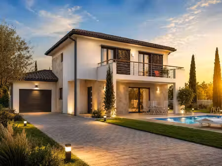 terrain avec maison neuve à vendre