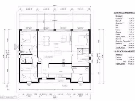 maison 5 pièces 116 m²