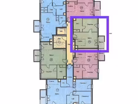 t2 non meublé orléans la croix fleury 40 m2