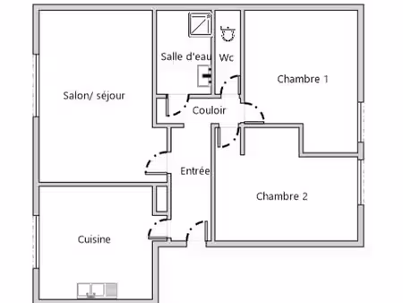location appartement t3 lumineux traversant